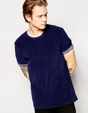 ASOS TShirt With Towelling And Relaxed Skater Fit 