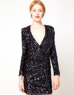 Image 1 of French Connection Sequin Mini Dress