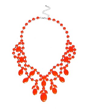 Image 1 of ASOS Premium Jewelled Bib Necklace