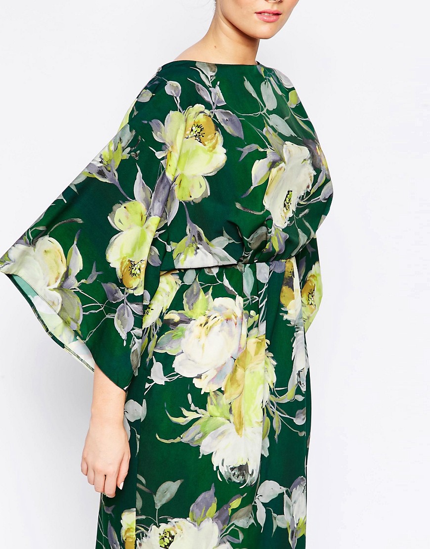 Image 3 of ASOS CURVE Maxi Dress in 70's Floral