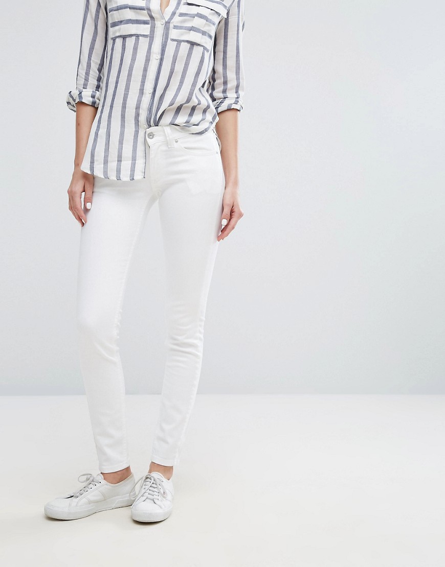 Белые джинсы скинни с заниженной талией Tommy Hilfiger Denim - Белый