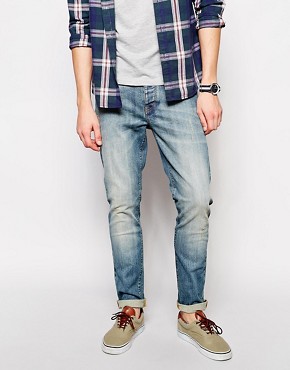 ASOS Skinny Jeans With Worn Rips 
