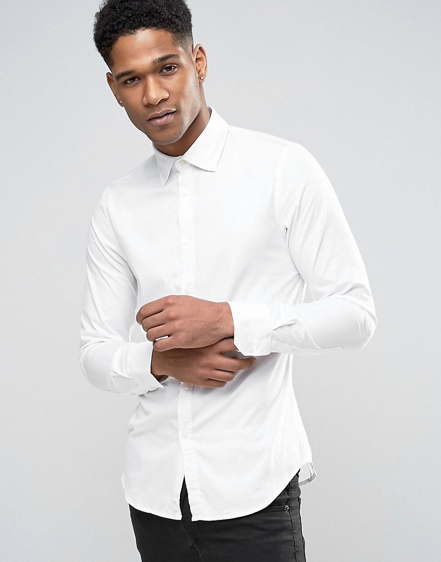 Приталенная рубашка Sisley - Белый