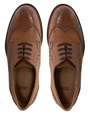 Image 3 of ASOS MERSEY Leather Brogues