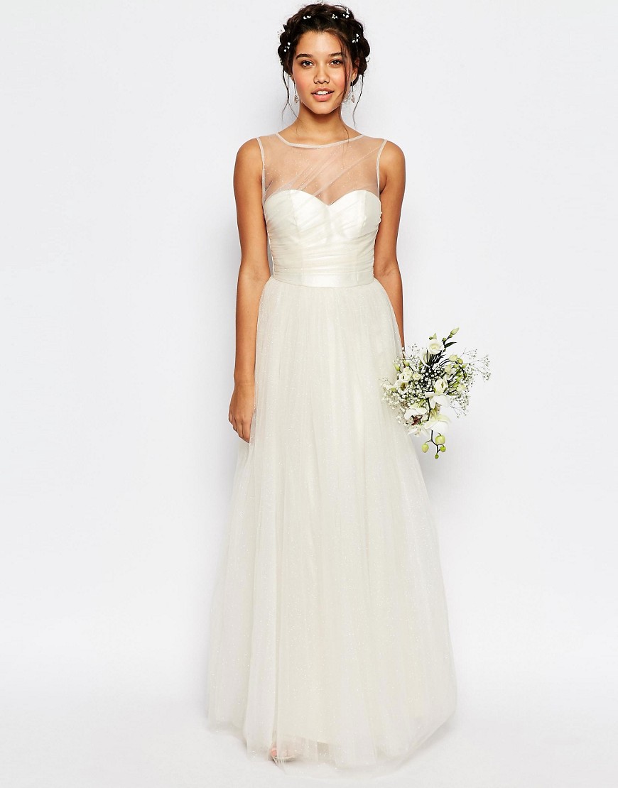 Image 4 of Chi Chi London Bridal Tulle Maxi Dress