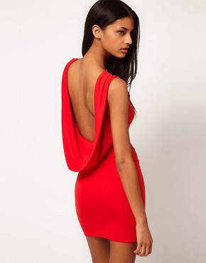 Image 1 of ASOS Sexy Cowl Back Dress