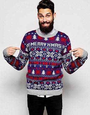 New Look Jumper with Merry Xmas Print 