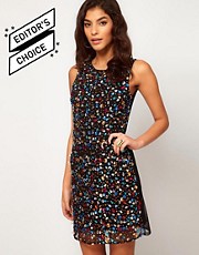 ASOS Dress with Multi Coloured Gems