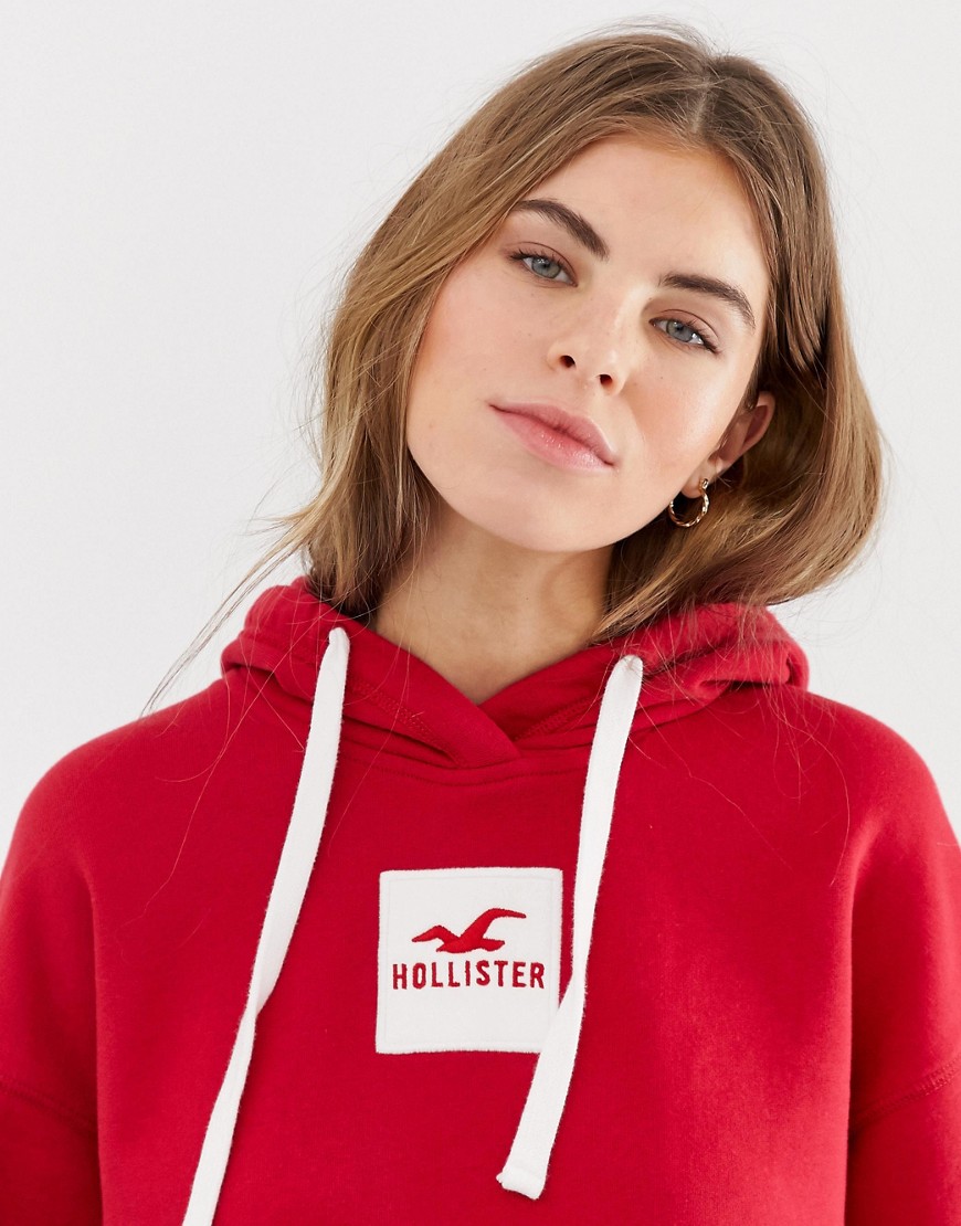 Hollister Худи с логотипом Hollister - Красный.