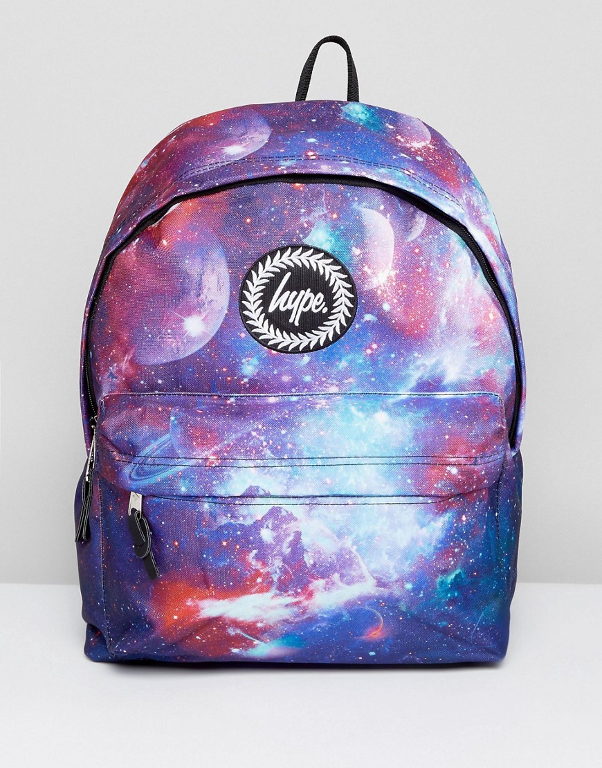 Темно-синий рюкзак с космическим принтом Hype - Синий