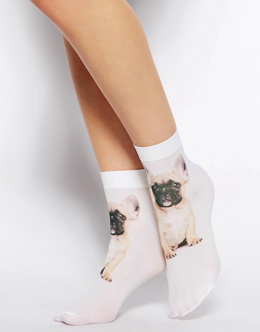 ASOS | ASOS French Bulldog Ankle Socks at ASOS