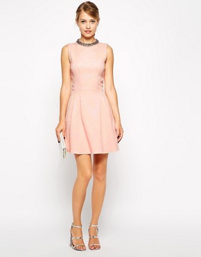 Image 4 of Oasis Embellished Textured Dress