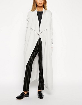 Image 3 of ASOS Longline Cardigan With Cashmere