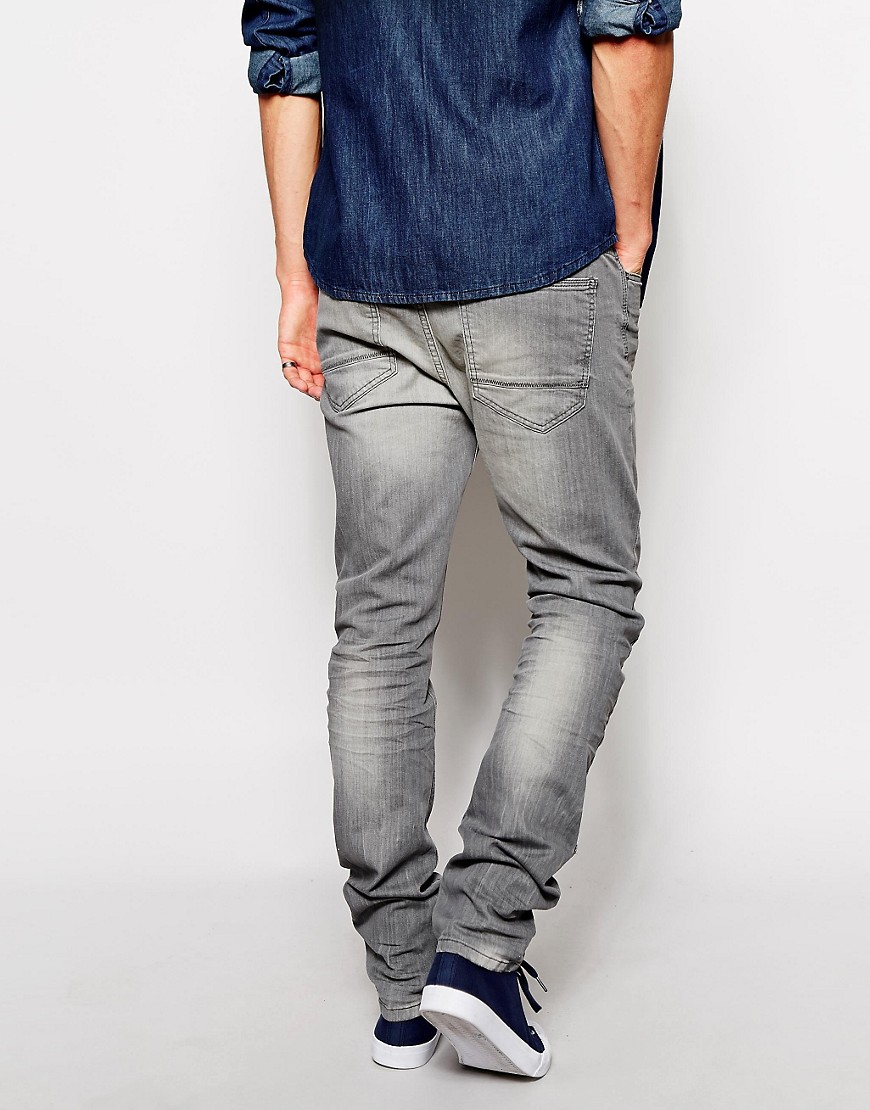  of Benetton  United Colors Of Benetton Slim Fit Grey Jeans at ASOS