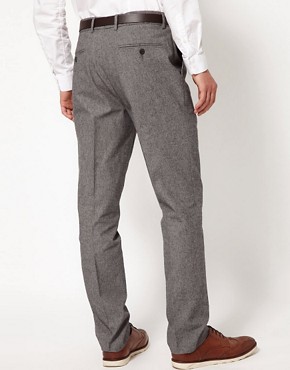 ASOS Slim Fit Smart Trousers In Twill 