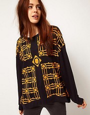 A Question Of Patterned Sweatshirt
