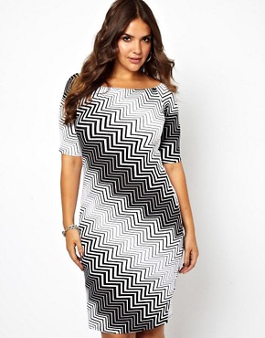Image 1 of Club L Printed Body-Conscious Dress