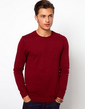 Image 1 of ASOS Crew Neck Jumper with Pocket