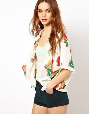 Image 1 of Mina Printed Kimono Jacket