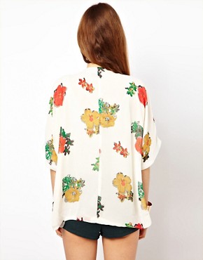 Image 2 of Mina Printed Kimono Jacket