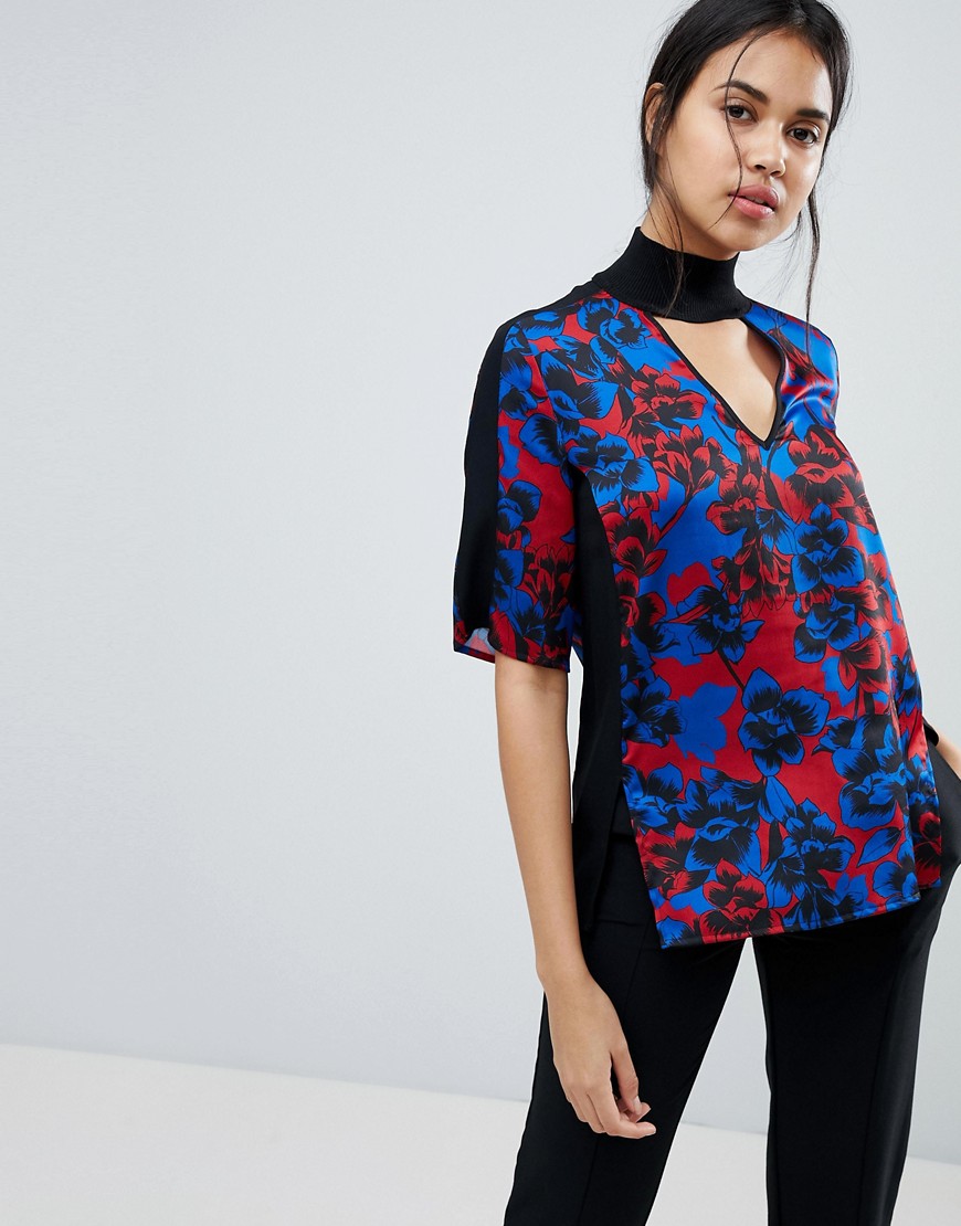 Блузка с цветочным принтом Sisley - Мульти