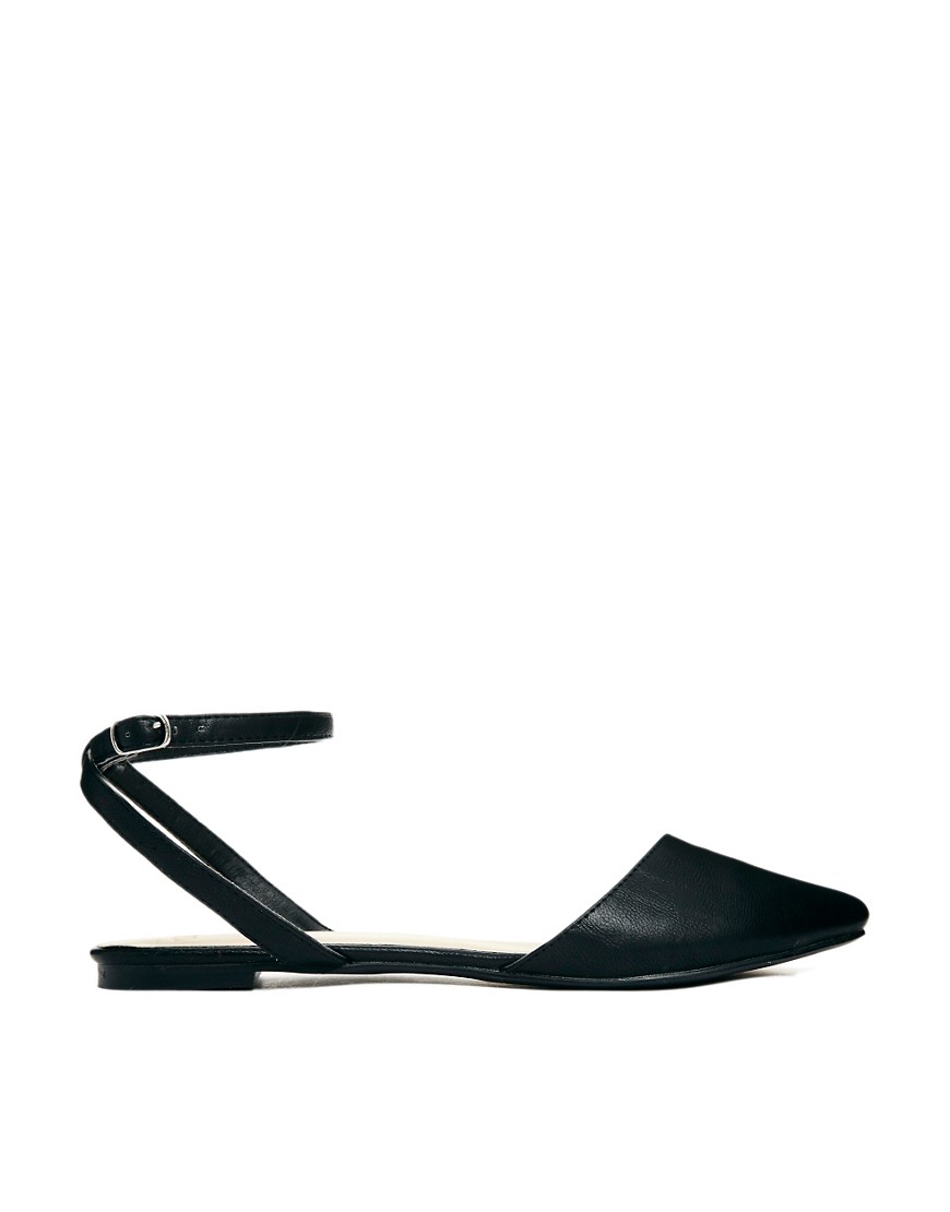 ASOS LADYBUG Pointed Ballet Flats - Black available from ASOS