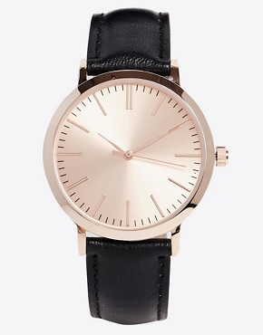 ASOS Classic Watch With Black Strap