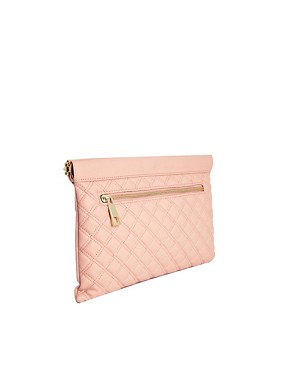 Image 2 of ASOS Snap Frame Quilted Clutch Bag