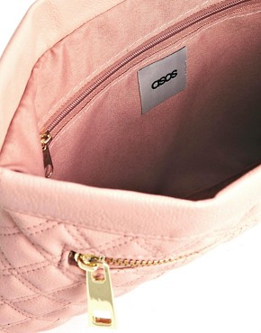 Image 4 of ASOS Snap Frame Quilted Clutch Bag