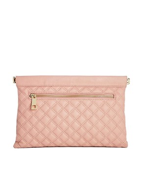 Image 1 of ASOS Snap Frame Quilted Clutch Bag