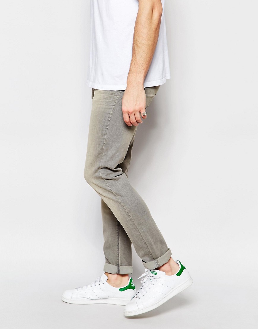  Benetton  United Colors of Benetton Washed Grey Jeans in Slim Fit at
