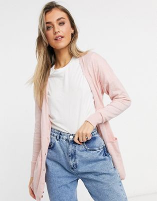 Abercrombie & Fitch pocket cardigan in light pink - Click1Get2 Black Friday