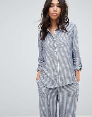 Abercrombie & Fitch Stripe Pajamas Shirt