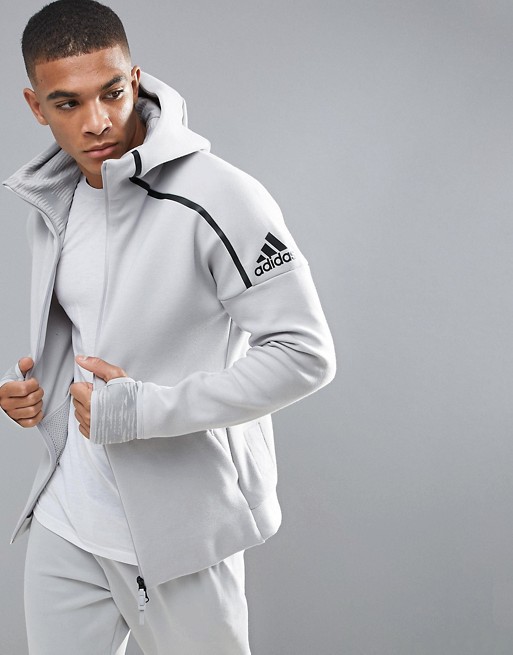 adidas Athletics ZNE 2 Hoodie In Gray