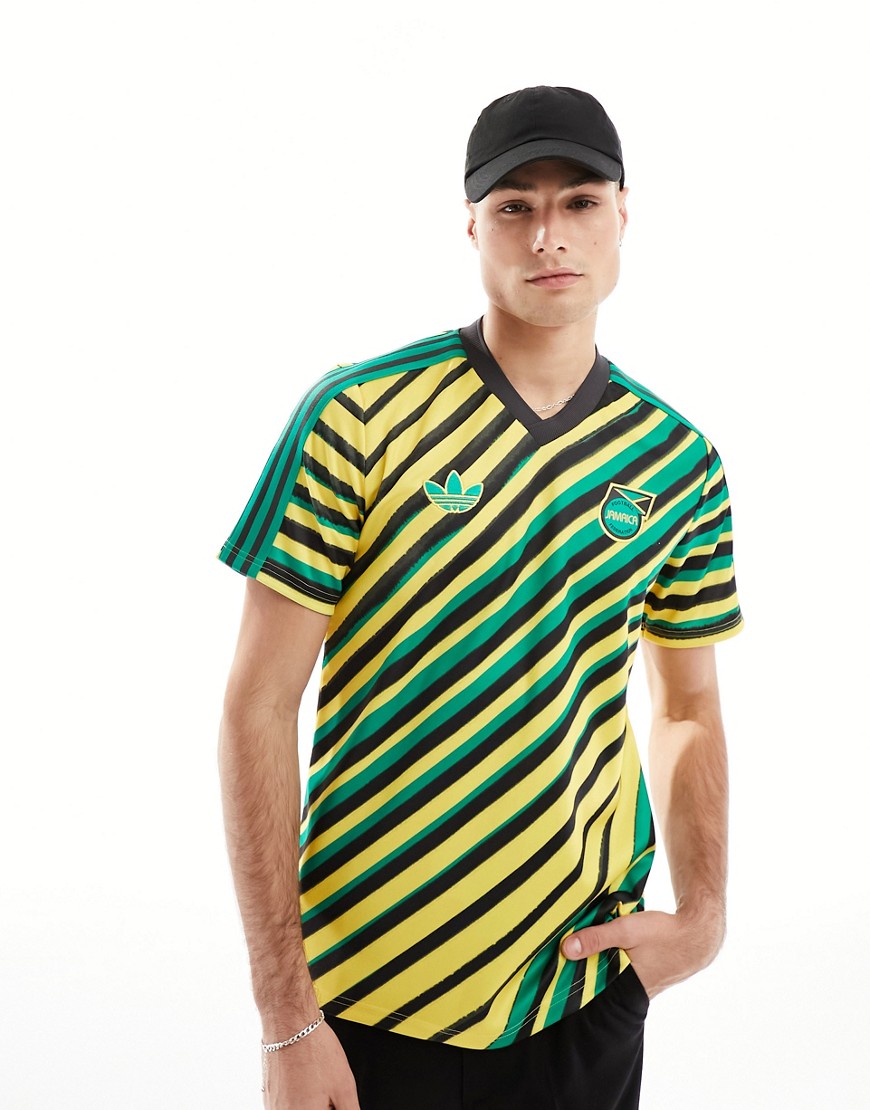 adidas Football Jamaica JFF jersey t-shirt-Yellow