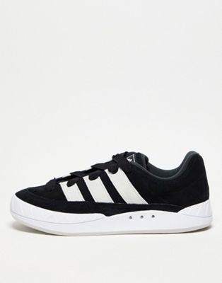 Adimatic trainers in black and white