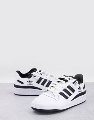Forum Low trainers in white and black