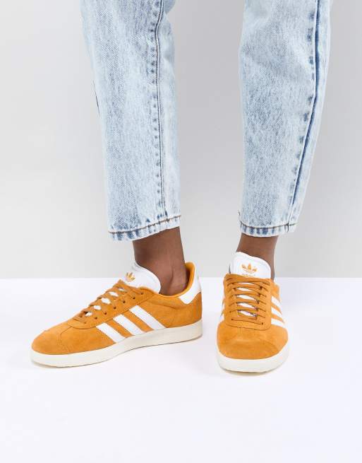 adidas Originals adidas Originals Gazelle Trainers In Mustard Yellow