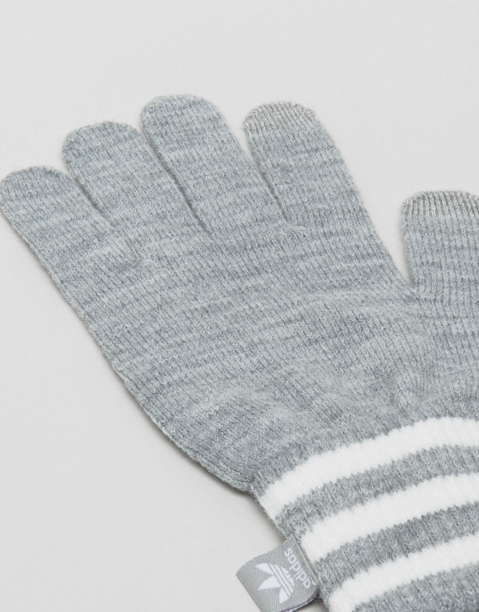 adidas Originals Knitted Gloves With Three Stripe Trim