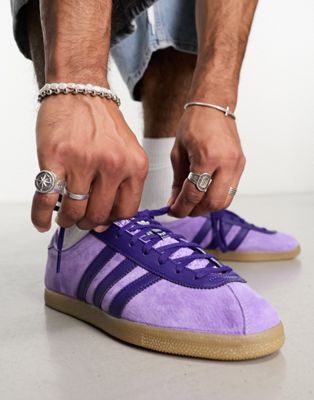 London gum sole trainers in violet fusion