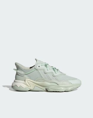 Ozweego trainers in light green