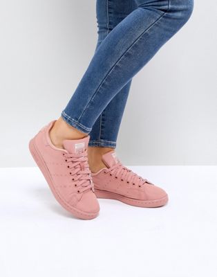 adidas Originals Pink Stan Smith Satin Quilted Sneakers