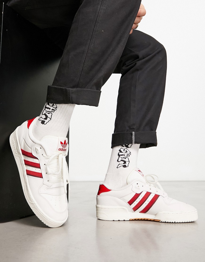 adidas Originals Rivalry Low trainers in white/red-Black