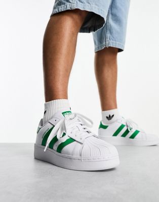 Superstar XLG trainers in future white/green