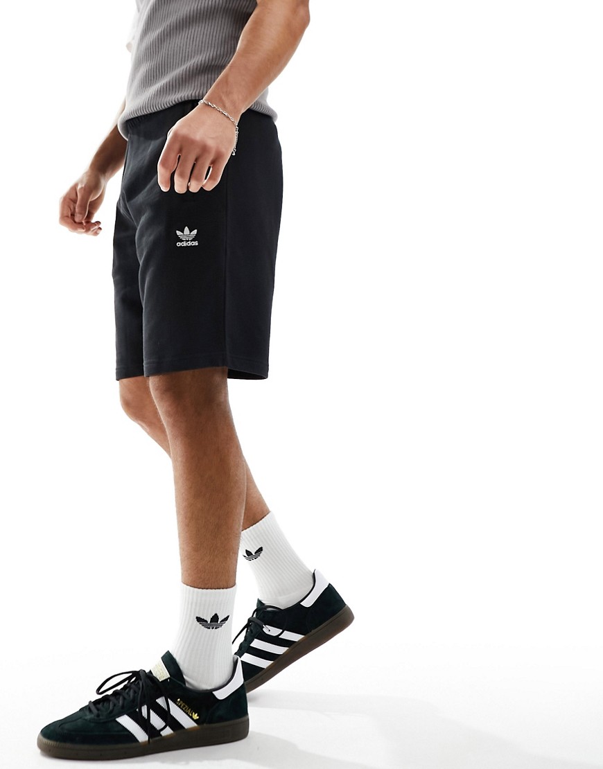 adidas Originals Trefoil Essentials shorts in black