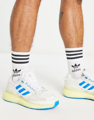 ZX 5K Boost in off white and blue