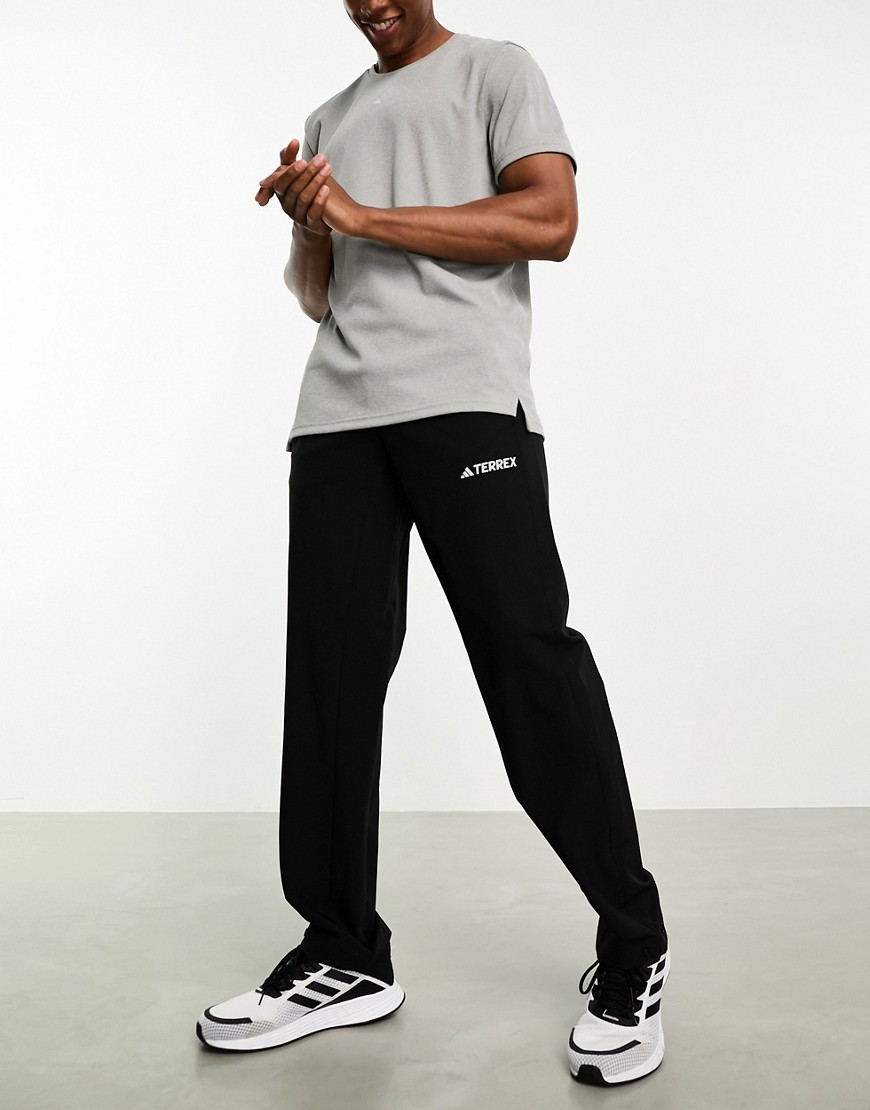 adidas Outdoor technical joggers in black
