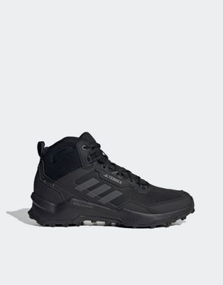 adidas outdoor Terex trainers in black and grey