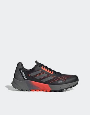 adidas outdoor Terex trainers in black and red