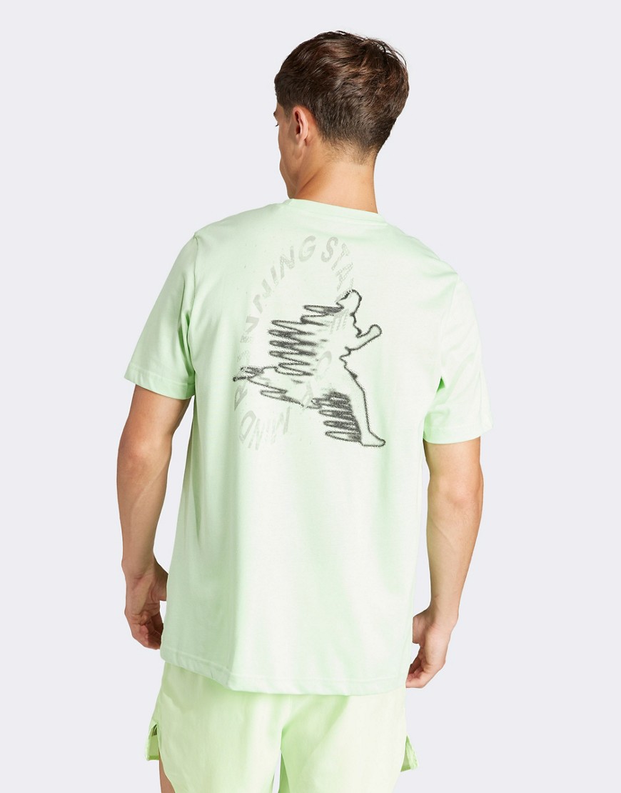 adidas Running State Graphic t-shirt in green